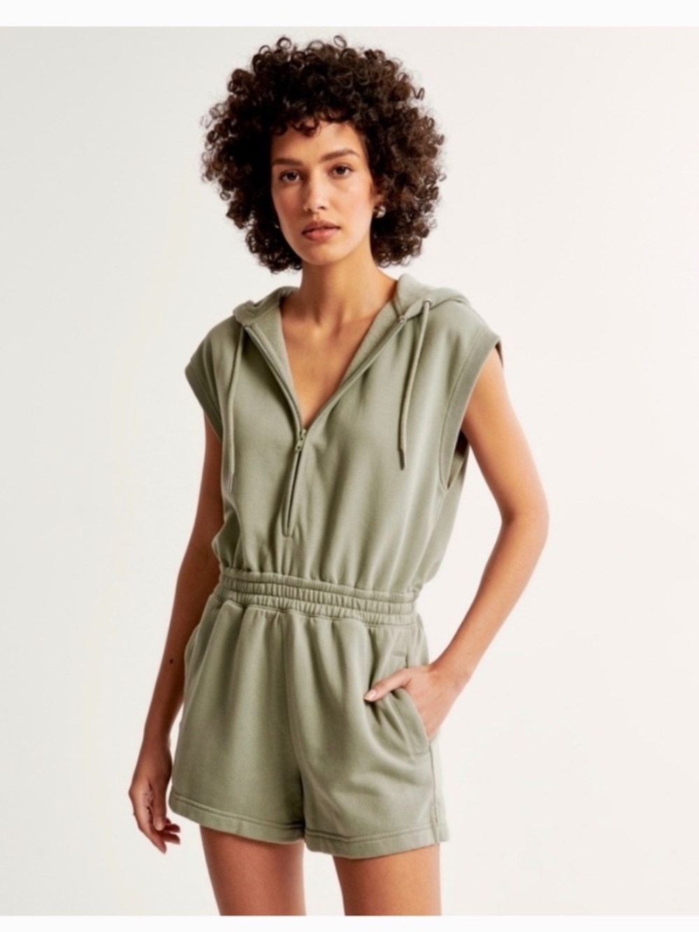 Abercrombie hooded romper